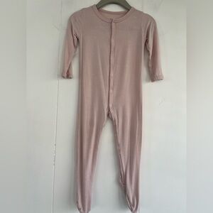 Kyte Baby BLUSH Pink Snap Footie Bamboo Size 6-12 Months
